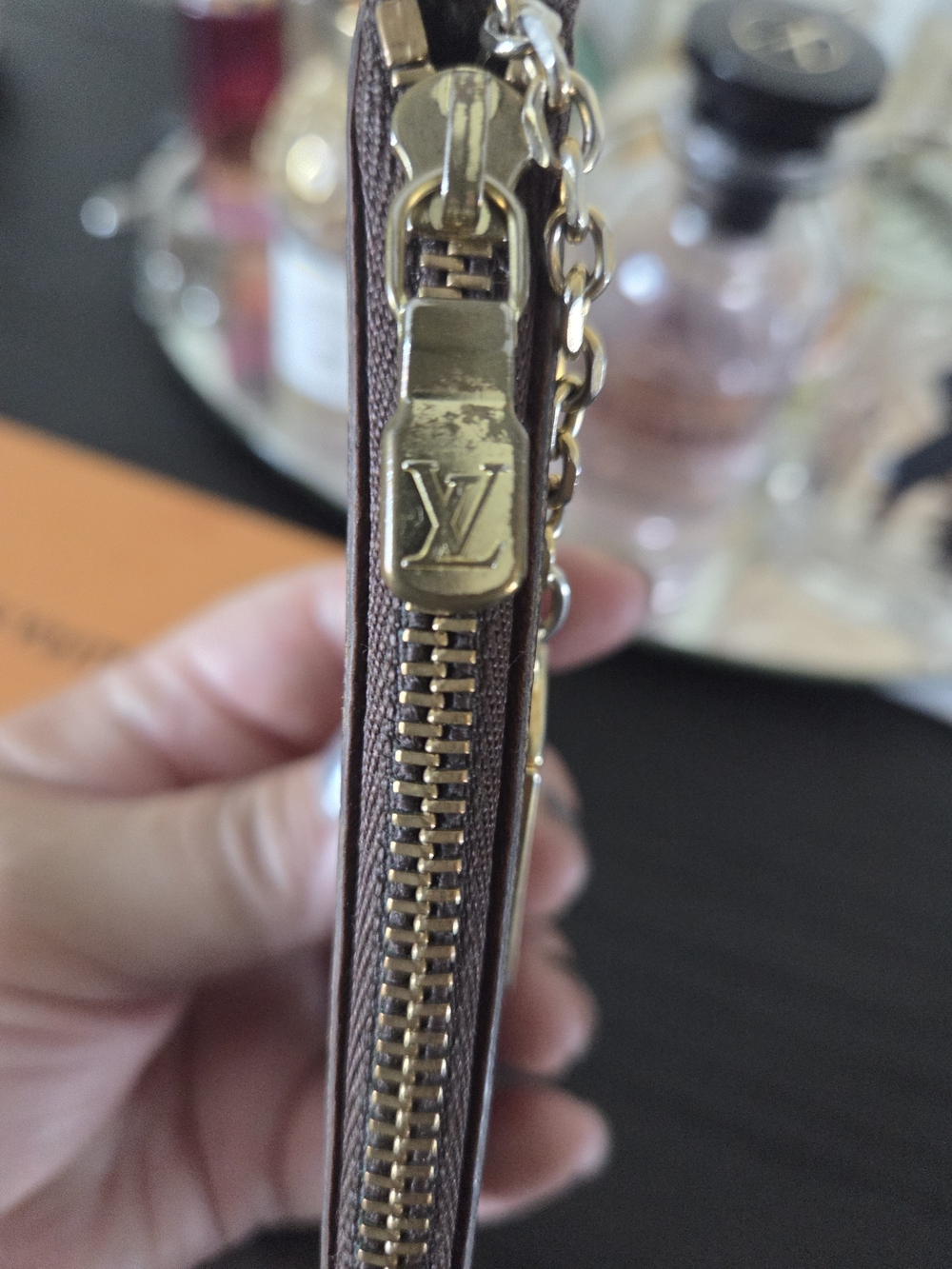 Louis Vuitton Monogram Key Pouch in Brown - Picture 3 of 6